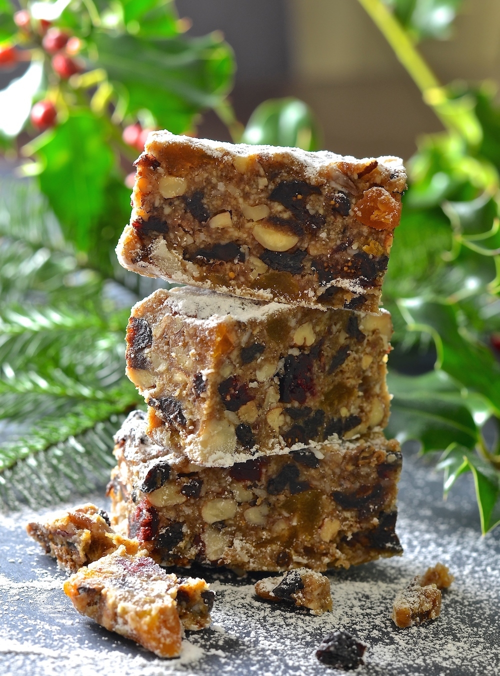 Raw Christmas Fruit Cake