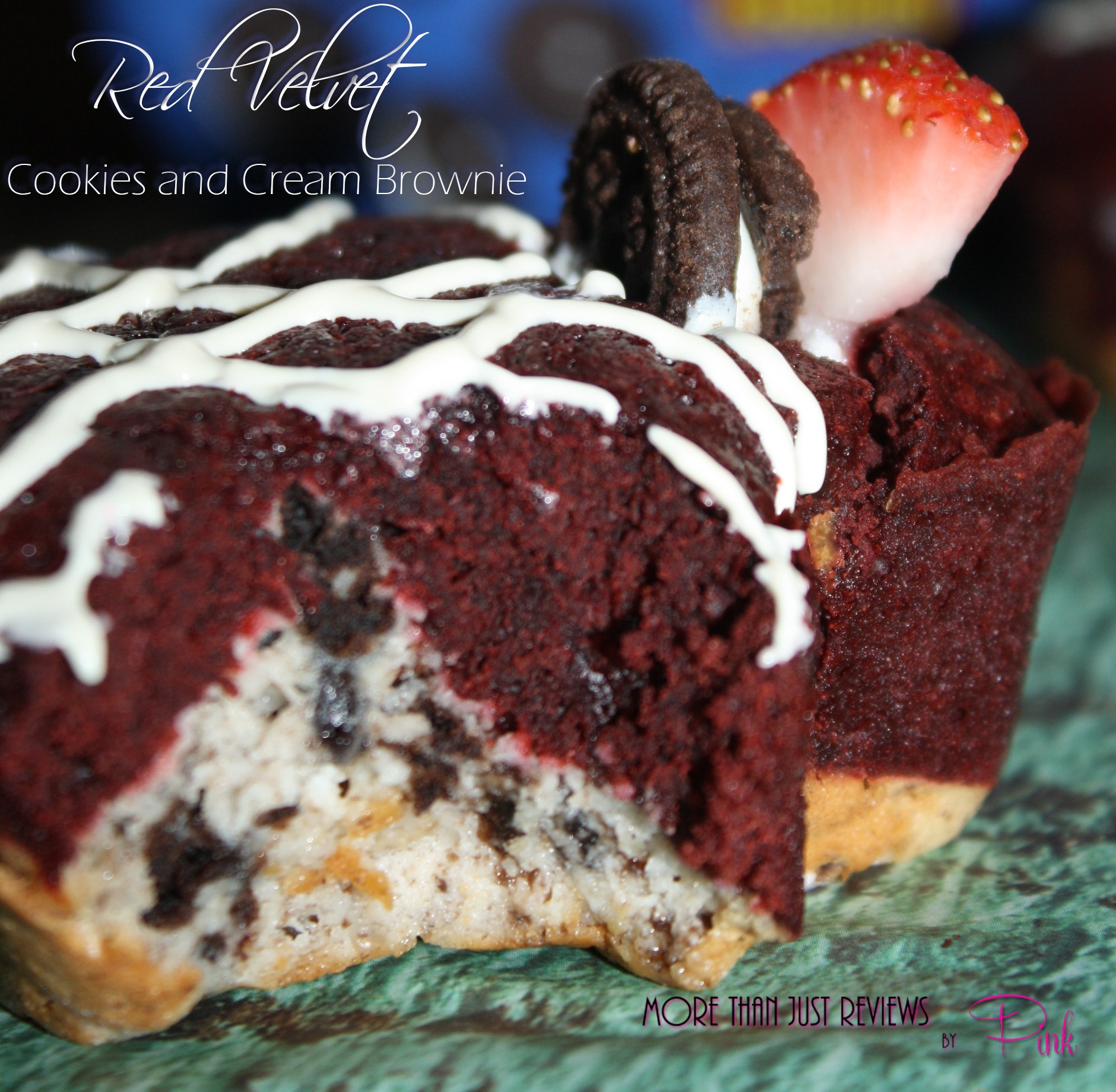 Red Velvet Cookies and Cream Brownies Recipe
