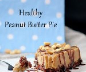 Healthy "no bake" Peanut Butter Pie