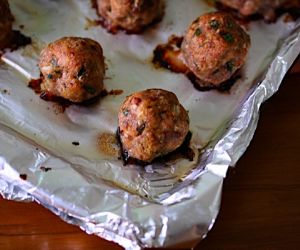 Asian Meatballs with Tomato Ginger Chutney