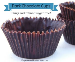 Healthy Homemade Chocolate Cups