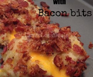 Loaded Mashed Potato Balls with Bacon Bits