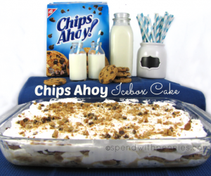 No Bake Chips Ahoy Ice Box Cake