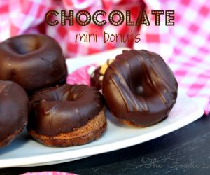 Chocolate Mini Donuts with Rocky Road Toppings