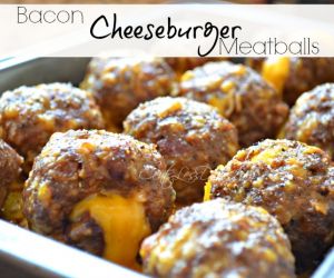 Bacon Cheeseburger Meatballs