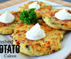 Loaded Mashed Potato Cakes