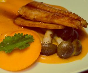 Ponzu Glazed eel with tasty Butternut