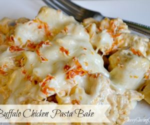 Buffalo Chicken Pasta Bake