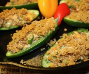 Cheesy Sausage Stuffed Jalepenos