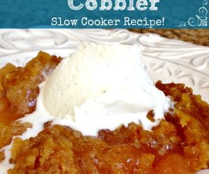 Slow Cooker 3 Ingredient Apple Cobbler