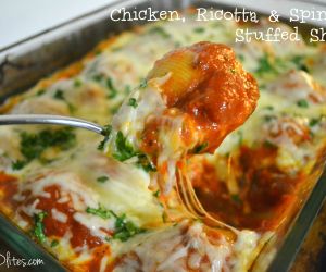 Chicken Ricotta Spinach Stuffed Shells