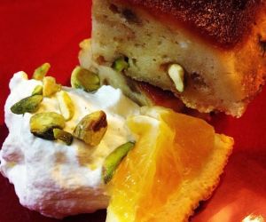 Pistachio & Orange Bread Pudding