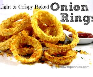 Light & Crispy Baked Onion Rings