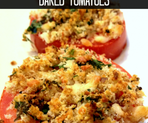 Herb Crusted Baked Tomatoes