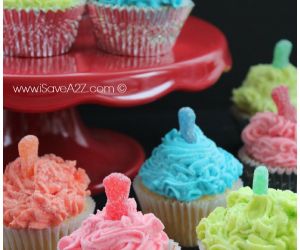 Sour Patch Kids Cupcakes