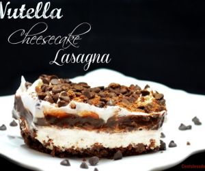 Nutella Cheesecake Lasagna