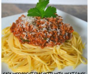 30 Minute Spaghetti & Meat Sauce