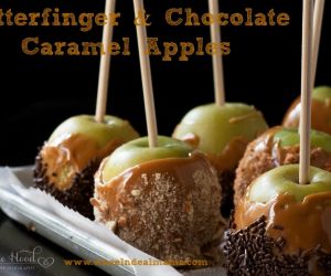 Butterfinger Chocolate Caramel Apples