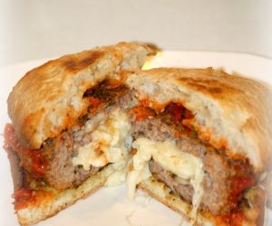 Cheese Stuffed Italian Burger