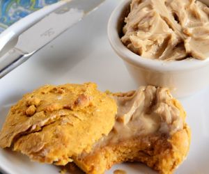 Sweet Potato Whole Wheat Biscuits with Cinnamon Maple Butter