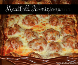 Baked Meatball Parmigiana