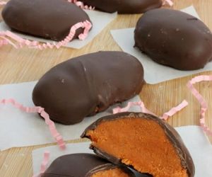 Homemade Butterfinger Eggs