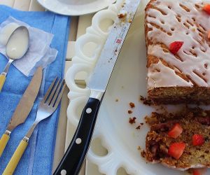 Strawberry Banana Nut Biscuit Bread