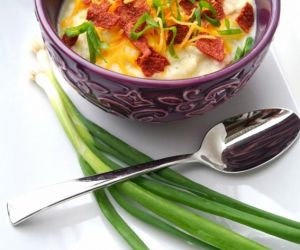 Skinny Loaded Potato Soup