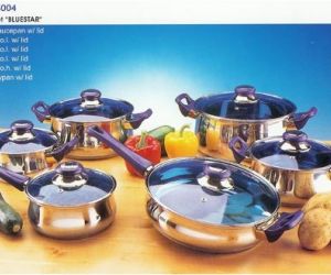 Find the Golden Eggs & Win: Gourmet Chef 12 Piece Stainless Steel Cookware Set