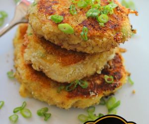 Crispy Mashed Potato Cakes with Serrano Ham & Gruyere