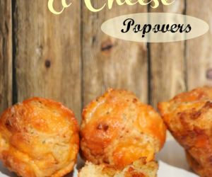 Garlic Cheese Pepperoni Popovers