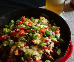 Italian Sweet Potato Nachos with Creamy Gouda