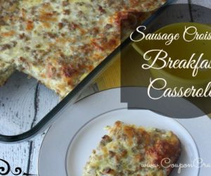 Sausage Croissant Breakfast Casserole