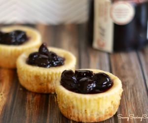 Gluten Free Cheesecakes with Sour Cherry Preserves