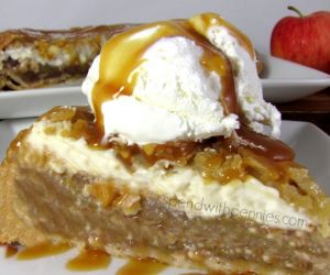 Upside Down Cheesecake Apple Pie