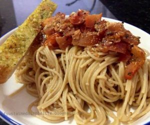 Whole Grain Thin Spaghetti with Roasted Tomatoes