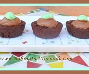 Mint Mousse Brownie Cups
