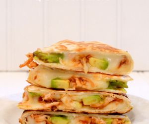 BBQ Chicken Avocado Quesadillas