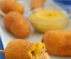 Mini Homemade Corn Dogs