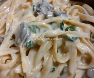 Spinach Mushroom Alfredo Garlic Truffle Butter