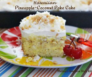 Hawaiian Pineapple Coconut Poke Cake 