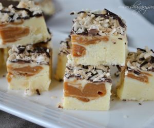 Chocolate Caramel Coconut Fudge