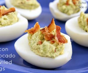 Bacon Avocado Deviled Eggs