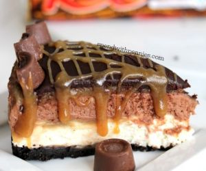 No Bake Rolo Cheesecake