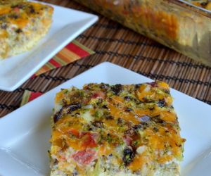 Broccoli & Cheese Egg Casserole