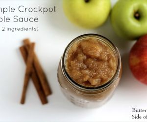 Simple Crock Pot Applesauce