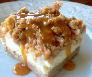 Caramel Apple Cheesecake Bars