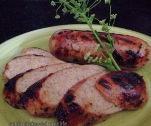 Homemade Apple Maple Chicken Sausage