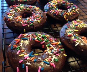 Baked Chocolate Glazed Donuts