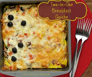 Two in One Baked Breakfast Quiche